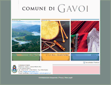 Tablet Screenshot of comune.gavoi.nu.it